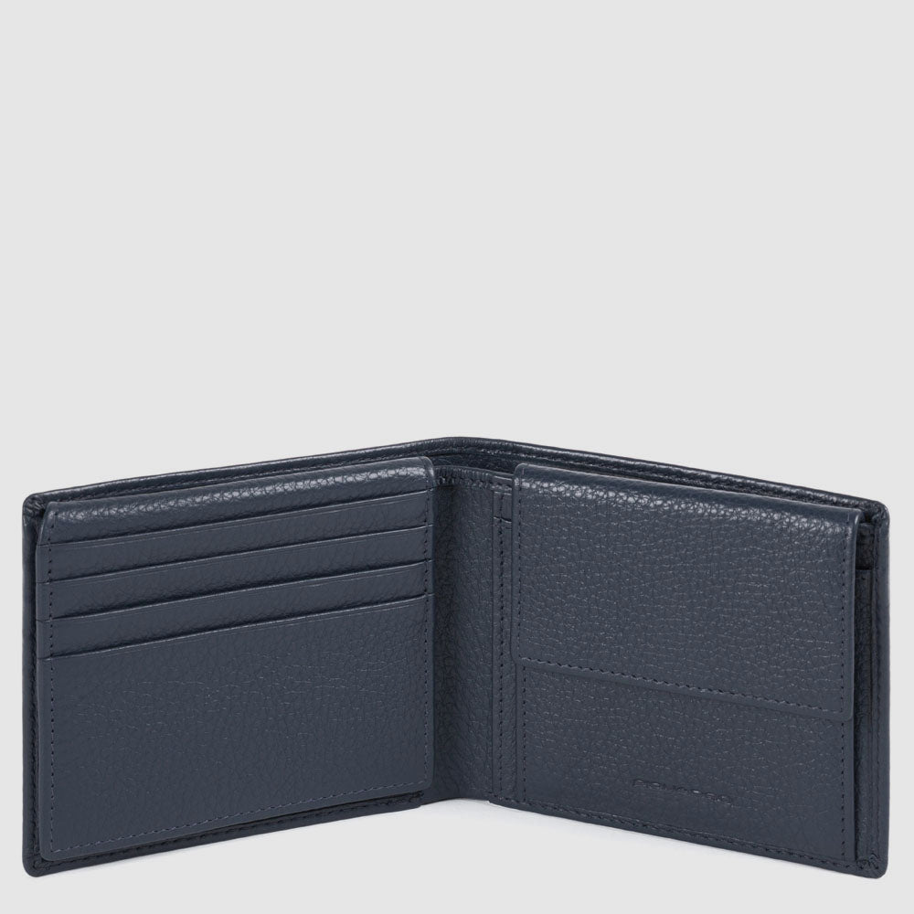 Men’s wallet with flip up ID window, coin pocket