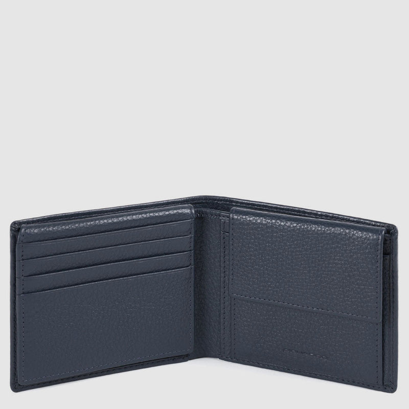 Men’s wallet with flip up ID window, coin pocket