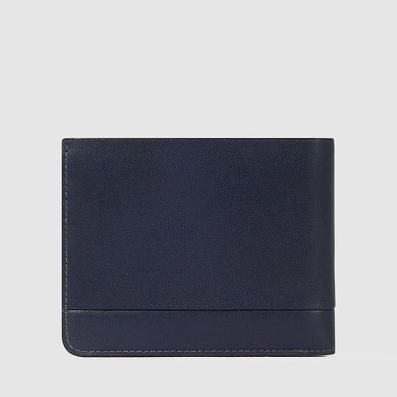Slim men’s wallet with zipped coin pocket