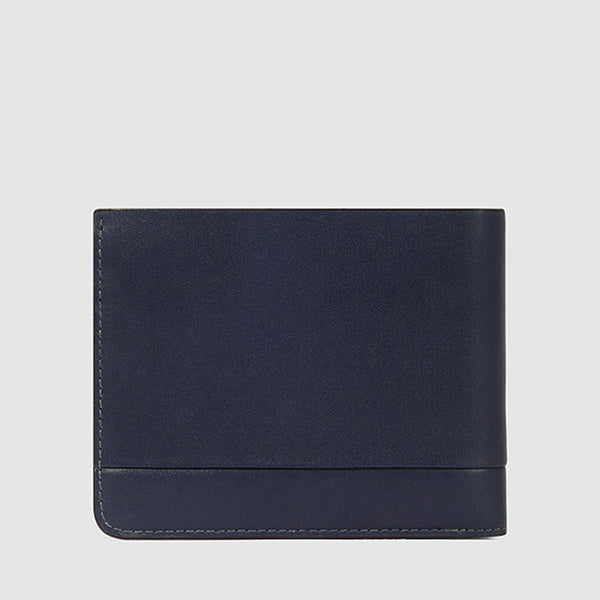 Slim men’s wallet with zipped coin pocket