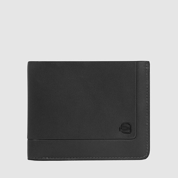 Slim men’s wallet with zipped coin pocket