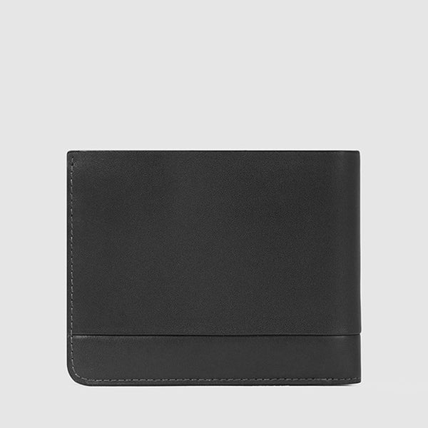 Slim men’s wallet with zipped coin pocket