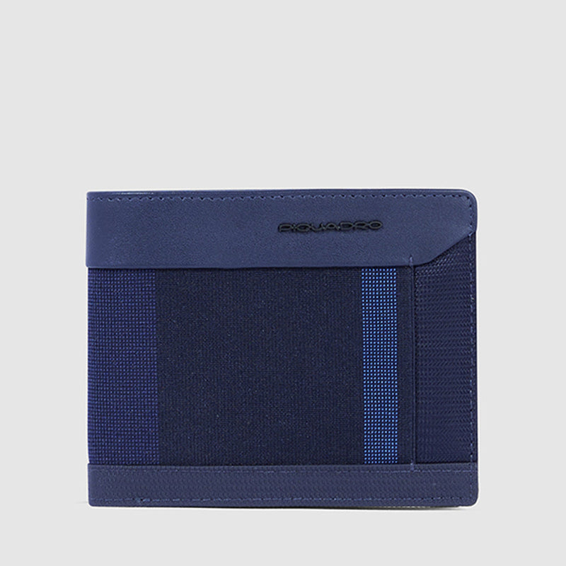 Slim men’s wallet with zipped coin pocket