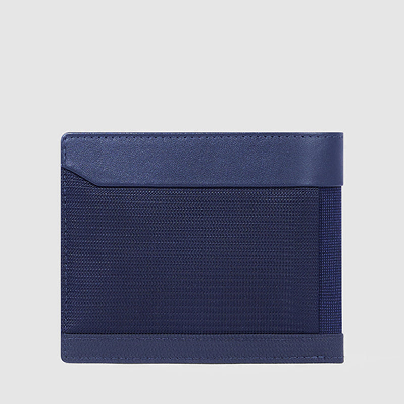 Slim men’s wallet with zipped coin pocket