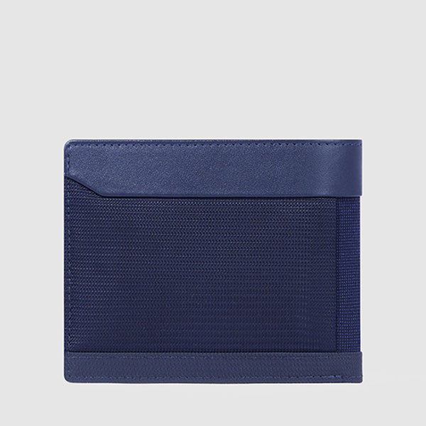 Slim men’s wallet with zipped coin pocket