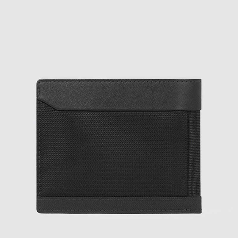 Slim men’s wallet with zipped coin pocket