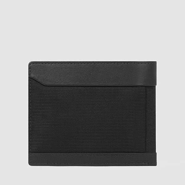 Slim men’s wallet with zipped coin pocket