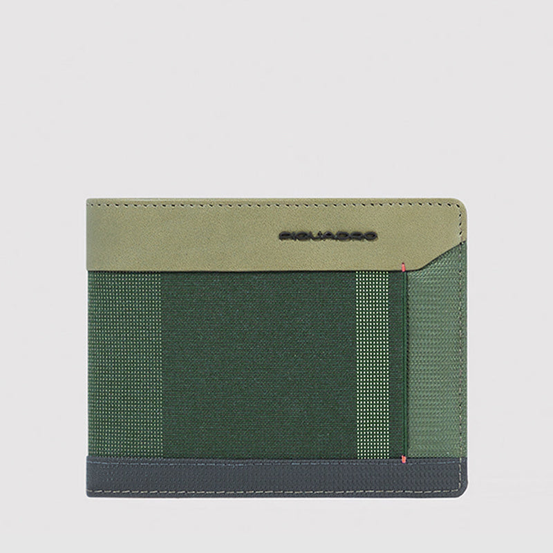 Slim men’s wallet with zipped coin pocket