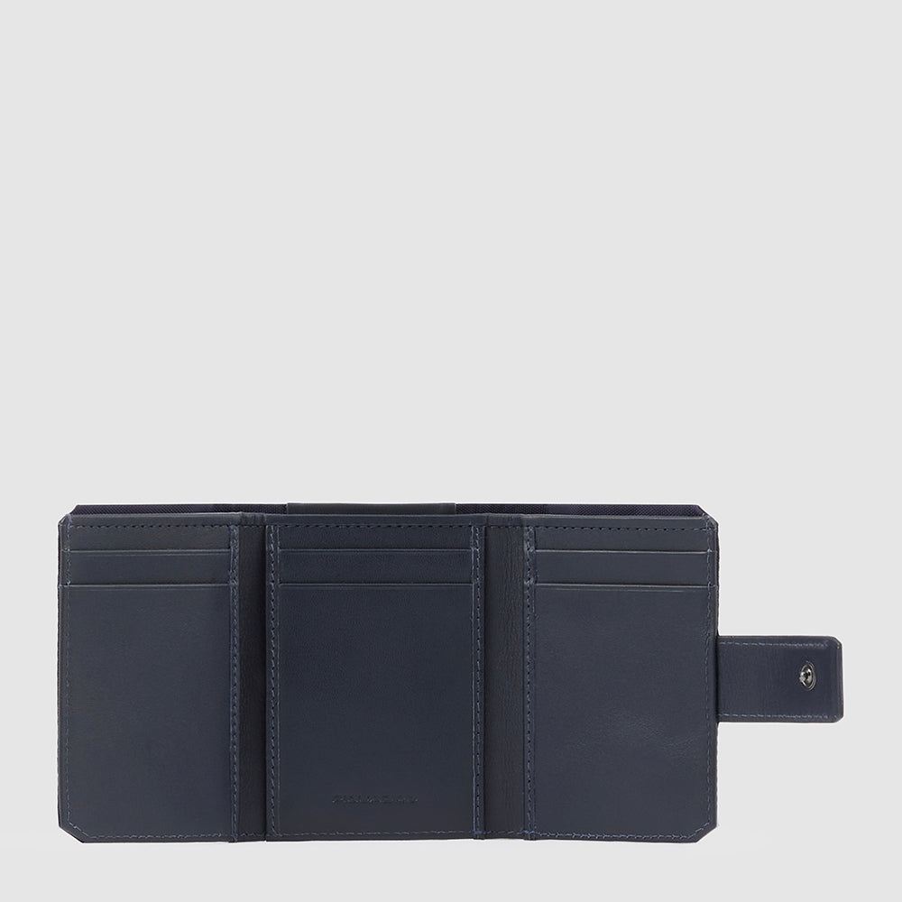 Pocket trifold men's wallet with money pocket