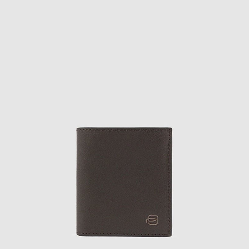 Vertical men’s wallet with coin pocket
