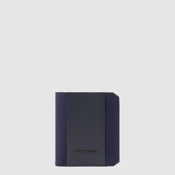 Vertical men’s wallet with coin pocket