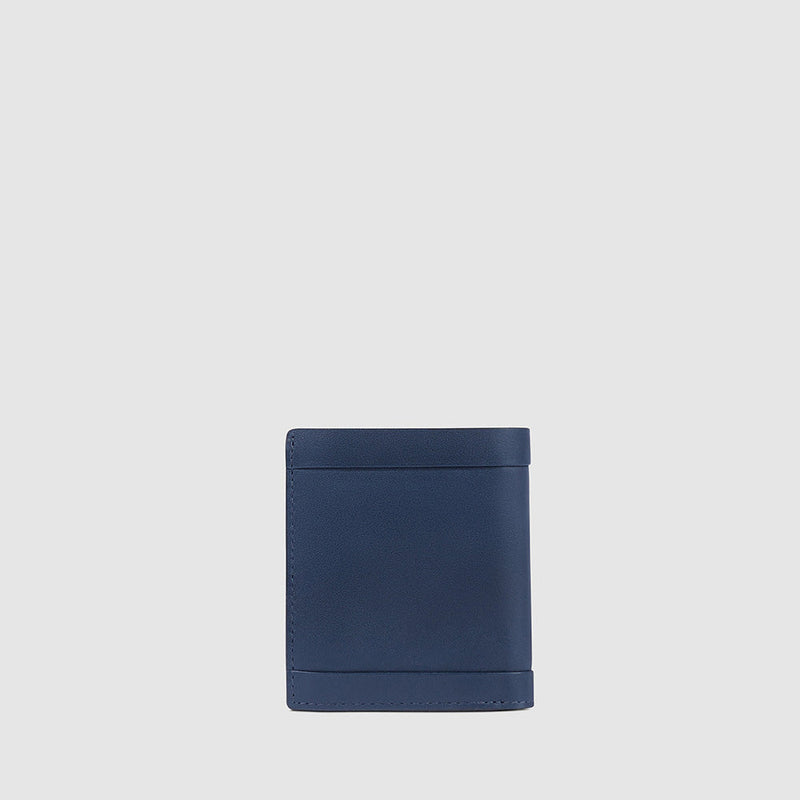 Vertical men’s wallet with coin pocket