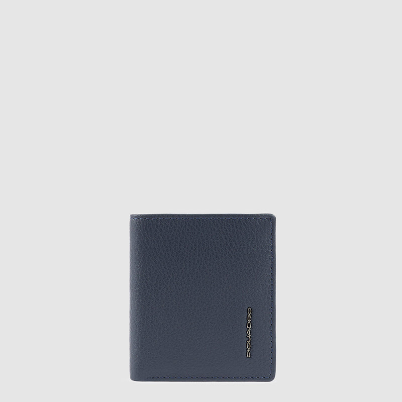 Vertical men’s wallet with coin pocket