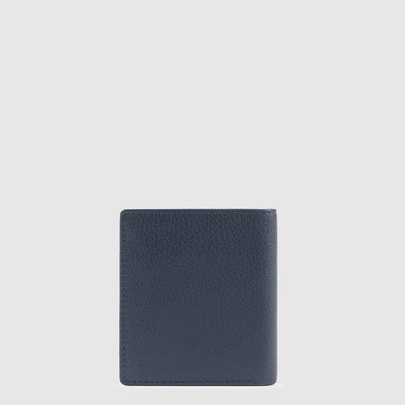Vertical men’s wallet with coin pocket