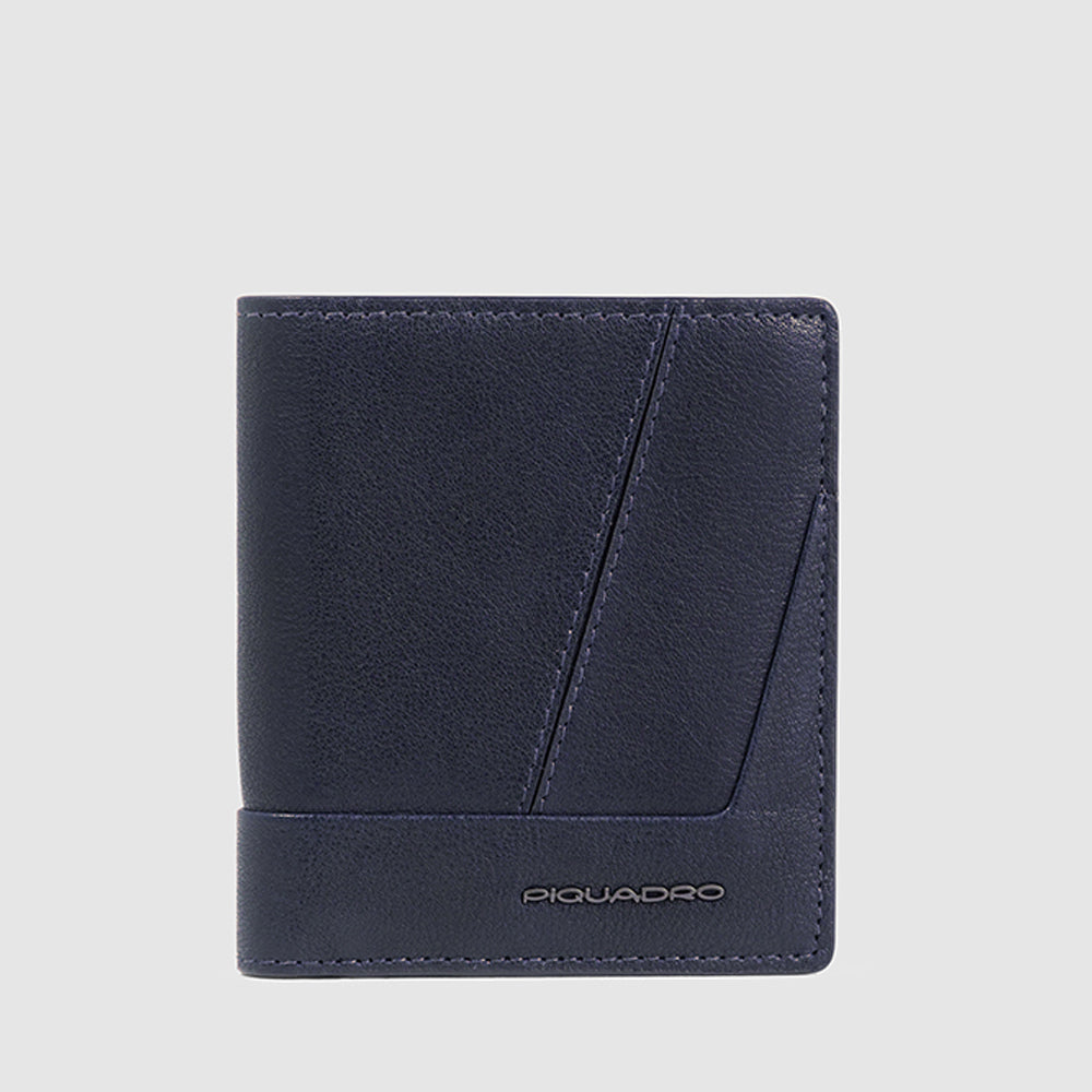Vertical men’s wallet with coin pocket