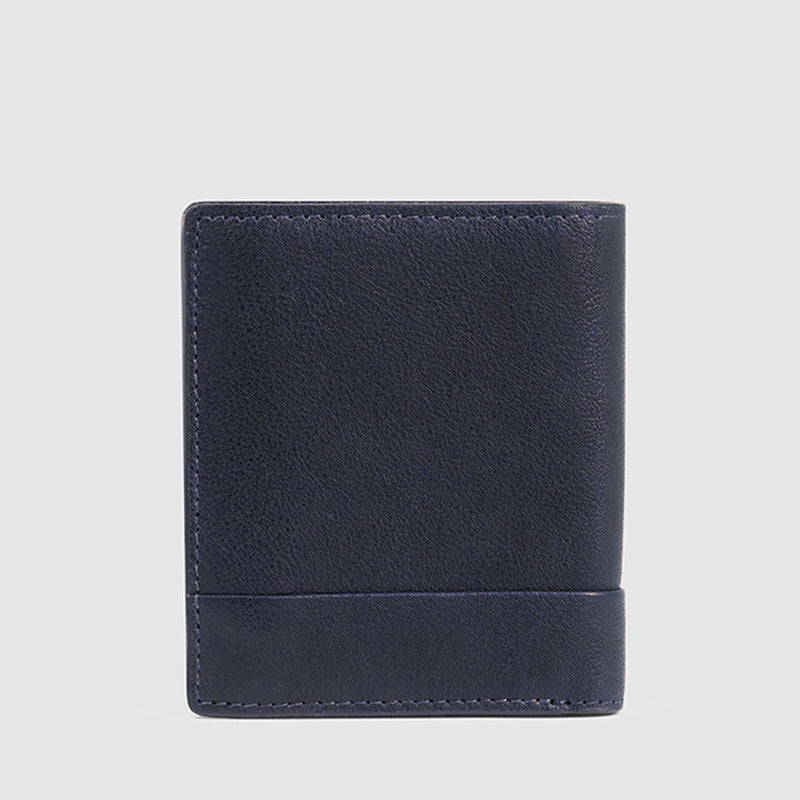 Vertical men’s wallet with coin pocket