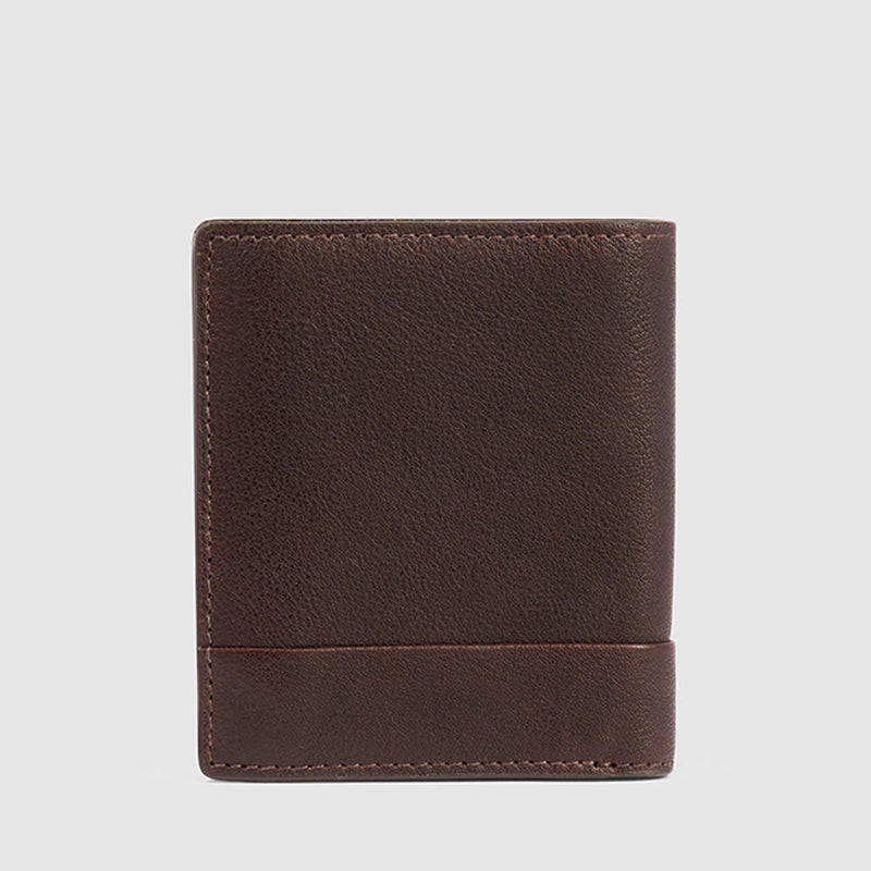 Vertical men’s wallet with coin pocket